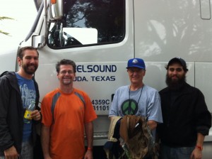 Reelsound mobile audio crew for Austin City Limits Festival 2014.  Will Harrison, Mason Harlow, Malcolm Harper..
