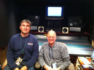 FOH mixer; Steve Cross and Reelsound Broadcast mixer Malcolm Harper set for 2014 NCAA Final Four concert with "Kid Rock" in Arlington TX.