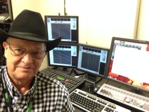 Mixer Malcolm Harper recording on IZ RADAR 72 track DAW system.
